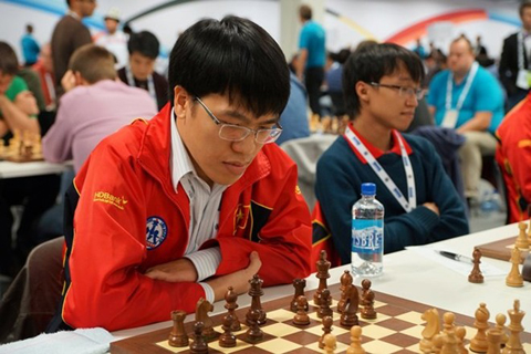 Lê Quang Liêm 'chỉ' giành 2 HCB ở đại hội năm nay Asian Continental Chess Championships 2015, Quang Liêm, Trường Sơn, giải cờ vua châu Á 2015,Lê Quang Liêm,Nguyễn Ngọc Trường Sơn, Nguyễn Huỳnh Minh Huy, Nguyễn Đức Hòa, Nguyễn Thị Mai Hưng, Phạm Lê Thảo Nguyên, Nguyễn Thị Thanh An, Lê Kiều Thiên Kim,Buchholz,HS cờ vua,Kỳ thủ,cờ vua,Olympiad,cờ nhanh,cờ chớp,cờ tiêu chuẩn