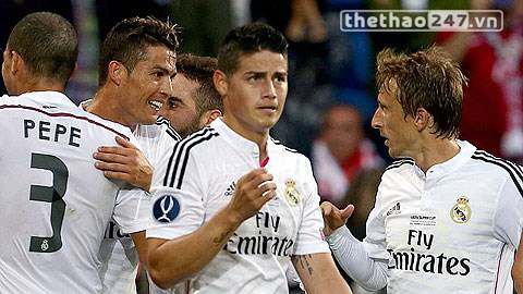 James Rodriguez suýt dính chấn thương nặng vì Arbeloa Real Madrid vs Atletico Madrid, James suýt chấn thương, Alvaro Arbeloa, Arbeloa vào bóng với James, Siêu Cúp TBN, Dự đoán Real Madrid vs Atletico Madrid, Thông tin Real Madrid vs Atletico Madrid