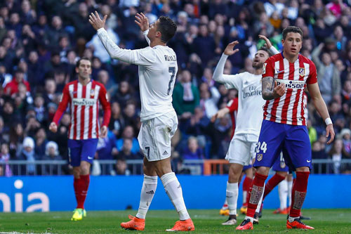 Ronaldo, Ronaldo chỉ trích đồng đội, Ronaldo thất vọng, Ngôi sao người Bồ Đào Nha,Real Madrid, Atletico Madrid.