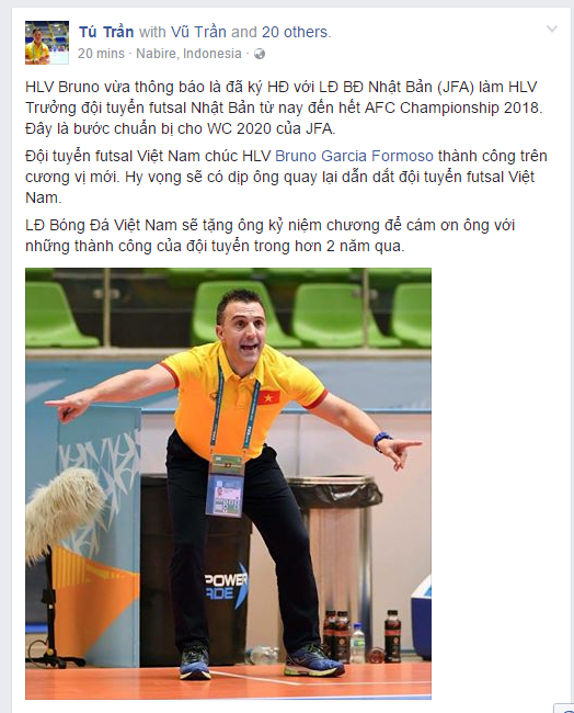 HLV Bruno Garcia, HLV Bruno Garcia từ chức, HLV Bruno Garcia chia tay Việt Nam