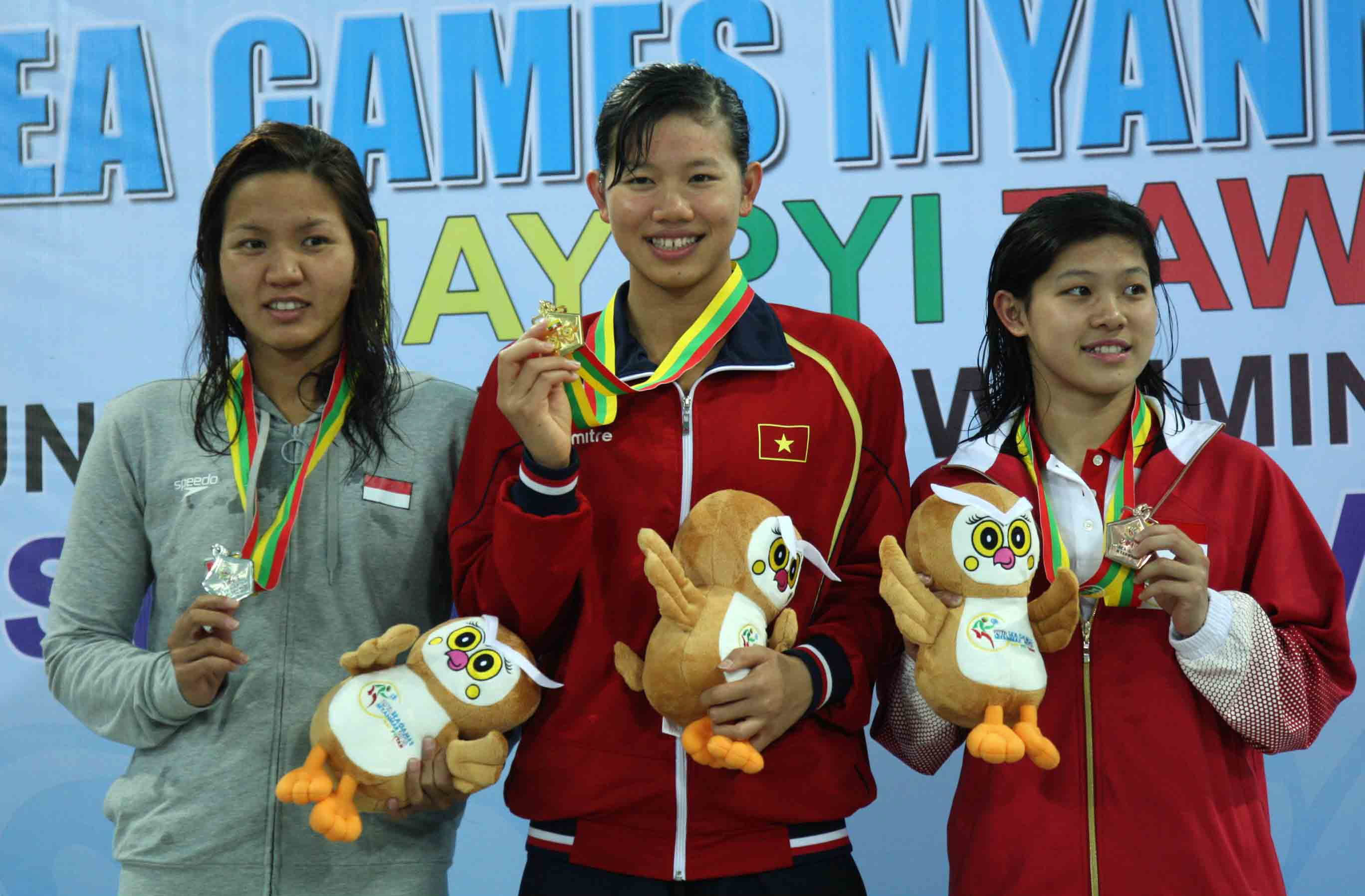 Nguyễn Ánh Viên SEA Games 27, Đoàn TTVN, HCV, Nguyễn Ánh Viên, Nguyễn Văn Lai, Hoàng Xuân Vinh, Vũ Thị Hương, Nguyễn Ngọc Trường Sơn, Thạch Kim Tuấn, Lừu Thị Duyên, Dương Thúy Vi, Phạm Thị Bình, Bóng đá nữ