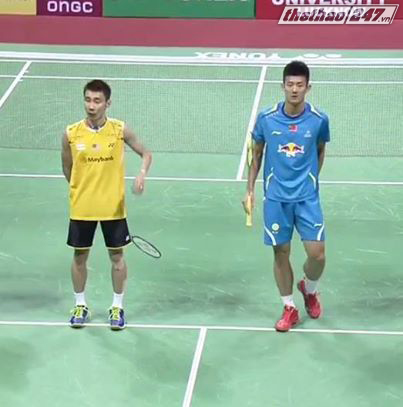 Màn chào hỏi của 2 tay vợt Chen Long, Lee Chong Wei, Ấn Độ mở rộng 2014, Chen Long vs Lee Chong Wei, Nguyễn Tiến Minh, cầu lông, Yonex- Sunrise India Open 2014, badminton, tien minh, nguyen tien minh, tay vot nguyen tien minh, cau long, tin tuc cau long, BXH cầu lông