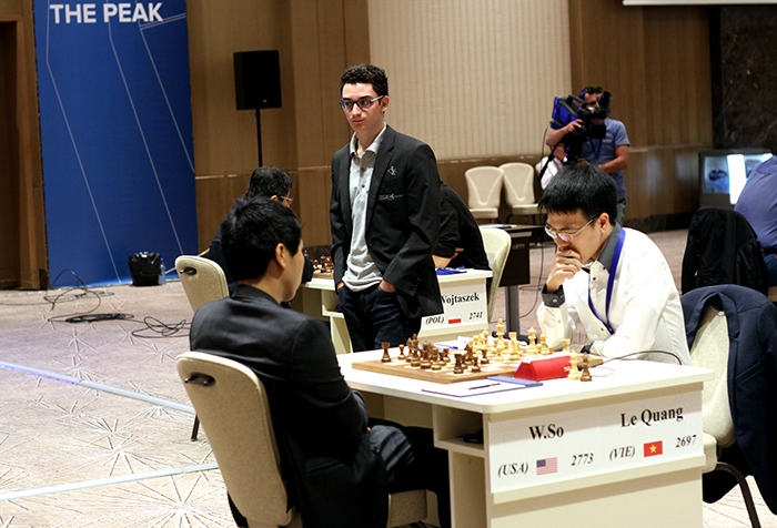 Lê Quang Liêm có lợi thế lớn ở loạt tie-break Quang Liêm,So Wesley,giải cờ vua thế giới,Chess World Cup 2015, Quang Liêm, Trường Sơn, giải cờ vua châu Á 2015,Lê Quang Liêm,Nguyễn Ngọc Trường Sơn,Phạm Lê Thảo Nguyên,lê quang liêm, le quang liem, nguyen ngoc truong son,chess world cup 2015, quang liem