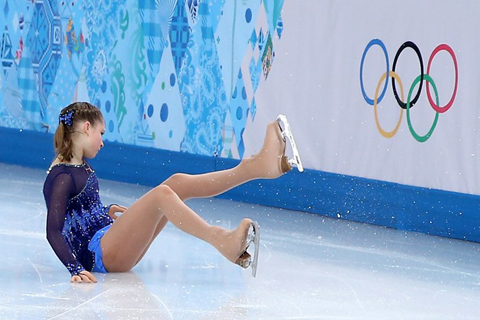 Bị ngã, Lipnitskova gây thất vọng ở nội dung cá nhân Lipnitskova, Olympic Sochi 2014