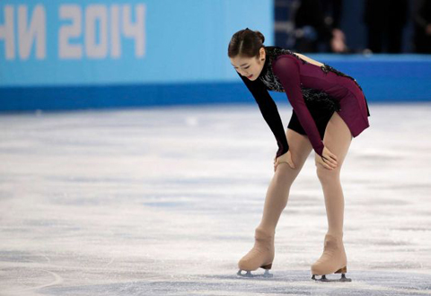 Kim Yuna thất vọng về bài thi của mình Kim Yuna, Olympic Sochi 2014