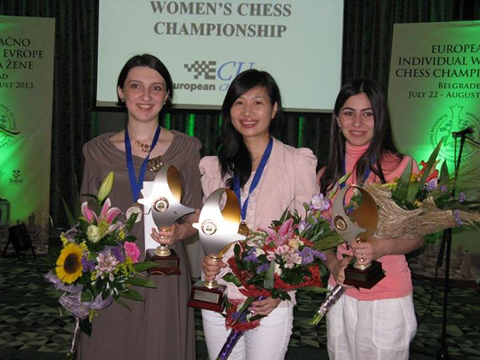 Kỳ thủ gốc Việt Hoàng Thanh Trang vô địch giải cờ vua châu Âu 2013 Hoang Thanh Trang