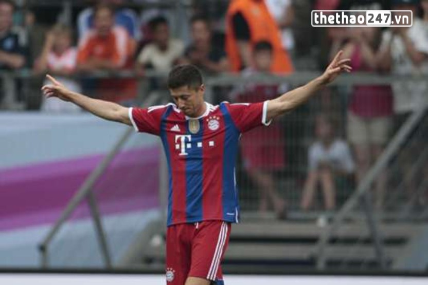 Lewandowski đang chơi tốt trong màu áo Bayern Munich Bayern Munich bảo vệ thành công ngôi vô địch Telekom Cup 2014