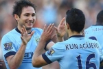 VIDEO: Aguero và Lampard trổ tài sút phạt trên sân tập của Man City