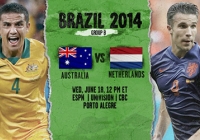 Link sopcast Australia vs Hà Lan World Cup 2014, 23h ngày 18/6 Link sopcast Australia vs Hà Lan World Cup 2014, 23h ngày 18/6