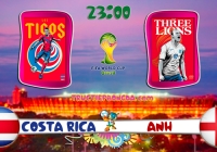 Link sopcast xem Costa Rica vs Anh, 23h00 ngày 24/6 Link sopcast xem Costa Rica vs Anh, 23h00 ngày 24/6