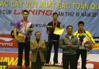 Tiến Minh vô địch giải các cây vợt xuất sắc toàn quốc 2014 Tiến Minh vô địch giải các cây vợt xuất sắc toàn quốc 2014
