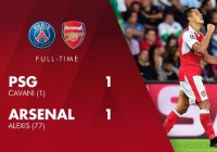 Video bàn thắng: PSG 1-1 Arsenal (Bảng A Champions League) Video bàn thắng: PSG 1-1 Arsenal (Bảng A Champions League)