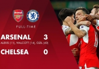 Video bàn thắng: Arsenal 3-0 Chelsea (Vòng 6 Ngoại hạng Anh) Video bàn thắng: Arsenal 3-0 Chelsea (Vòng 6 Ngoại hạng Anh)
