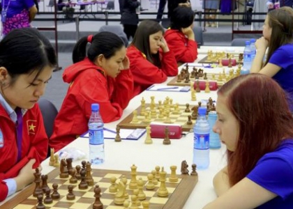 Tuyển nữ VN vươn hạng 9, tuyển nam rớt hạng 28 tại Olympiad 2016 Tuyển nữ VN vươn hạng 9, tuyển nam rớt hạng 28 tại Olympiad 2016