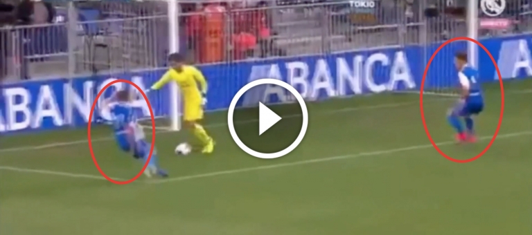 VIDEO: Luca Zidane lừa bóng cực ảo biến tiền đạo đối phương thành gã hề VIDEO: Luca Zidane lừa bóng cực ảo biến tiền đạo đối phương thành gã hề