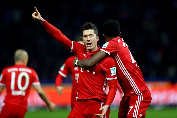 Lewandowski ghi bàn thắng muộn nhất lịch sử Bundesliga Lewandowski,Bundesliga, Bayern Munch,hùm xám,Hertha Berlin