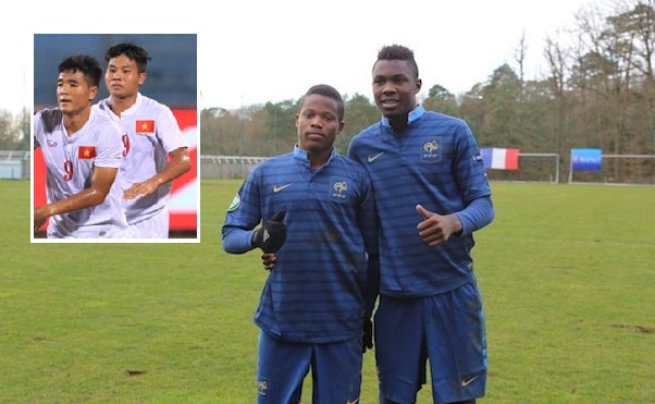 Tiền đạo U20 Pháp Marcus Thuram (phải) tỏ ra thận trọng khi nói về Việt Nam Tin HOT bóng đá 16/3,U20 Pháp,U20 World Cup 2017,U20 Việt Nam,tin hot thể thao, điểm tin thể thao, bóng đá việt nam