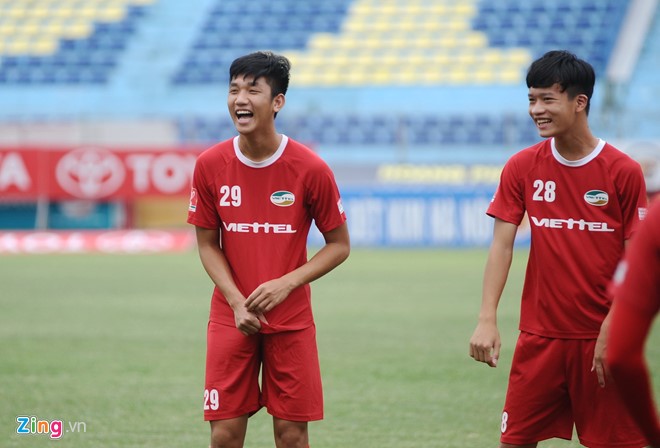 Viettel nhả quân sớm cho U20 Việt Nam. Ảnh: Zing.vn U20 Việt Nam,CLB Viettel,HLV Nguyễn Hải Biên,HLV Hoàng Anh Tuấn, bóng đá việt nam, VCK U20 Thế giới 2017,u20 world cup