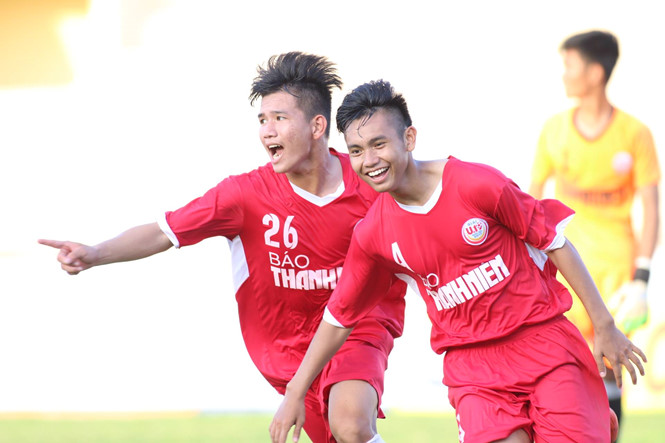 Hậu duệ Thể Công tiếp tục phô diễn sức mạnh tại giải vô địch U19 QG 2017 Hậu duệ Thể Công, u19 viettel, u19 huế, u19 viettel 3-2 u19 huế, hlv đinh thế nam, u19 toàn quốc 2017