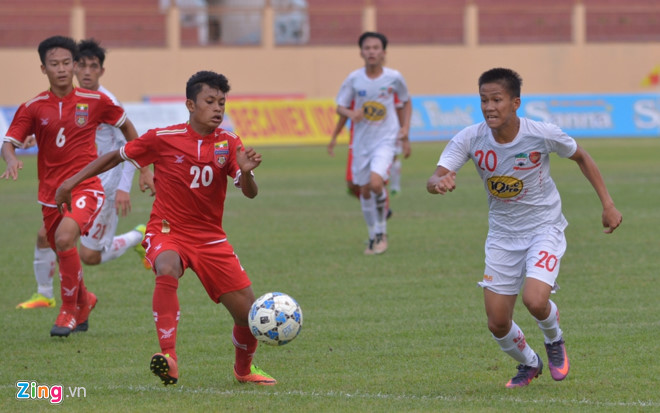 U19 HAGL nhận thất bại đậm trước đối thủ Myanmar. Ảnh: Zing.vn U19 HAGL vs U19 Myanmar, truc tiep U19 HAGL vs U19 Myanmar, U19 HAGL 0-3 U19 Myanmar, kết quả U19 HAGL 0-3 U19 Myanmar, tỷ số U19 HAGL 0-3 U19 Myanmar