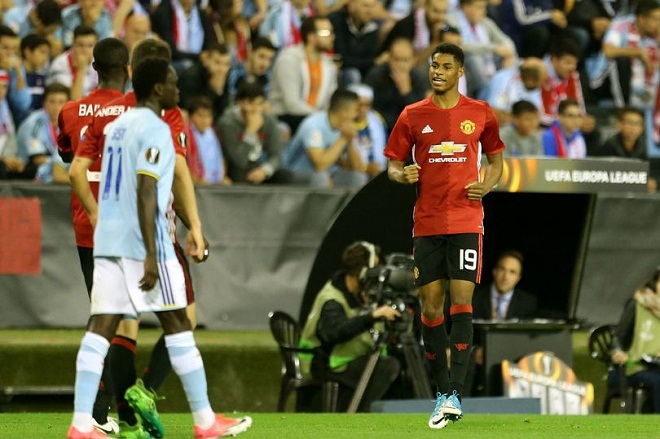 Rashford dính chấn thương sau khi giúp MU hạ Celta Vigo Celta Vigo 0-1 MU,HLV Mourinho,Người đặc biệt,Marcus Rashford, MU, europa league, bán kết europa league,rashford,