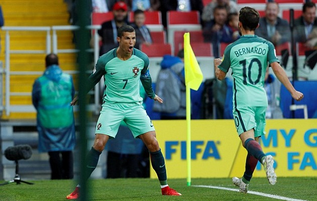 Ronaldo đóng vai người hùng giúp BĐN giành chiến thắng đầu tiên Tin bóng đá,Tin bóng đá 22/6,ronaldo, ĐT Bồ Đào Nha,confed cup, real madrid, MU, man utd, quỷ đỏ,tin chuyển nhượng