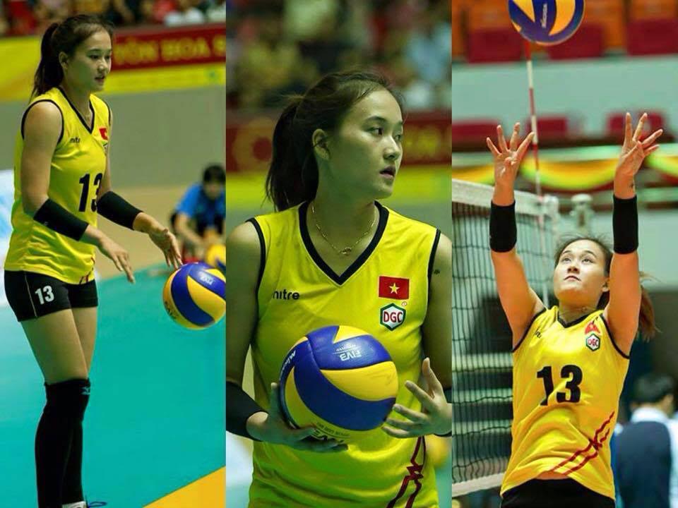 Linh Chi lần đầu đeo băng đội trưởng đội bóng Thông Tin LVPB linh chi bong chuyen, linh chi miss 2015
