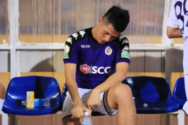 Đình Trọng cần 1 tuần trị thương bóng đá Việt Nam, V-League, tin tức V-League, Đình Trọng, Hà Nội