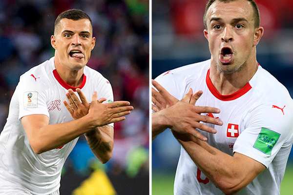 Bộ đôi sao Thụy Sĩ nhận án phạt từ FIFA Xhaka, Shaqiri, sao Thụy Sĩ nhận án phạt, Thụy Sĩ, FIFA phạt sao Thụy Sĩ, World Cup