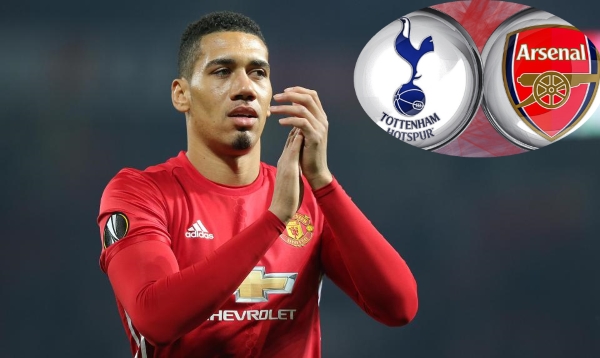 Vì Smalling, Tottenham quyết đại chiến với Arsenal Chris Smalling, Manchester United, Tottenham, Arsenal, Chuyển nhượng MU