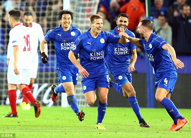 Leicester giành chiến thắng xứng đáng trước Sevilla Leicester 2-0 Sevilla, kết quả Leicester 2-0 Sevilla, tỉ số Leicester 2-0 Sevilla, kết quả cúp c1, Leicester thắng Sevilla