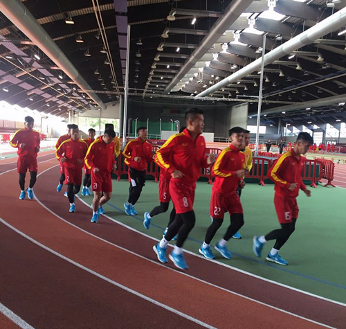 Văn Hậu, Tấn Tài được đánh giá có sức bền tốt nhất. Ảnh: VFF U20 Việt Nam, U20 Việt Nam kiem tra y te, u20 world cup, u20 the gioi, Văn Hậu, Tấn Tài