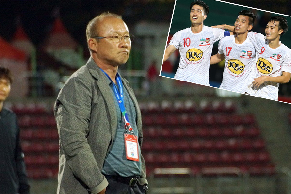 HLV Park Hang Seo theo dõi hàng loạt trận đấu ở V-League doi tuyen viet nam, hlv park hang seo, hagl, vleague, dtqg