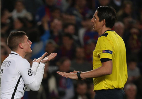Trọng tài Aytekin bị cho là có nhiều sai sót ở trận Barca 6-1 PSG tu ket champions league, trong tai c1, cup c1, tin tuc cup c1, tin tuc trong tai c1, tin tuc Deniz Aytekin