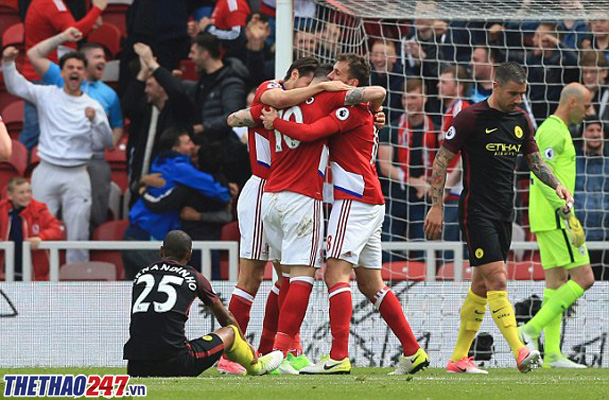 Boro có bàn thắng mở tỷ số nhưng không thể giành trọn 3 điểm Middlesbrough vs Man City, kết quả Middlesbrough vs Man City, Boro vs Man City, kết quả Boro vs Man City, kết quả Ngoại hạng Anh