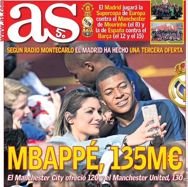 Trang nhất tờ AS số ra hôm nay 6/6 AS, tin tức chuyển nhượng, Man utd, Man City, Real Madrid, chuyển nhượng MU, chuyển nhượng Real Madrid
