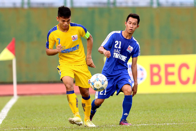 Hai đội thi đấu rất cống hiến U21 Bình Dương vs U21 SLNA, kết quả U21 Bình Dương vs U21 SLNA, tỷ số U21 Bình Dương vs U21 SLNA, kết quả VCK U21 Quốc Gia