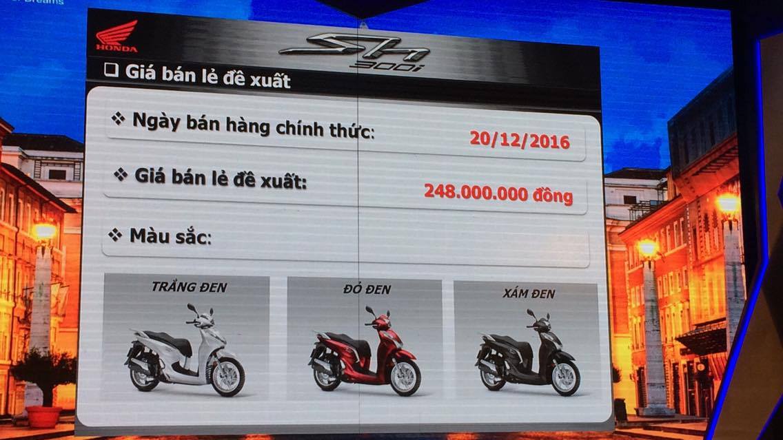 Giá xe SH 300i ABS gia xe honda sh 300i ABS
