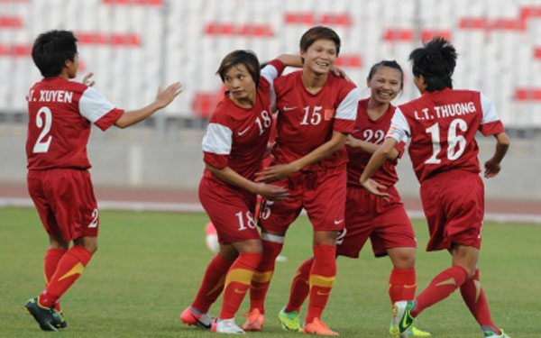 Nguyễn Thị Hòa, Đội tuyển nữ Việt Nam, AFF Cup nữ 2013, Thái Lan, Việt Nam,  Australia., Australia, Malaysia, Bóng đá nữ, VFF, World Cup 2015, U23 Nhật Bản, Lào, Philippines, Indonesia