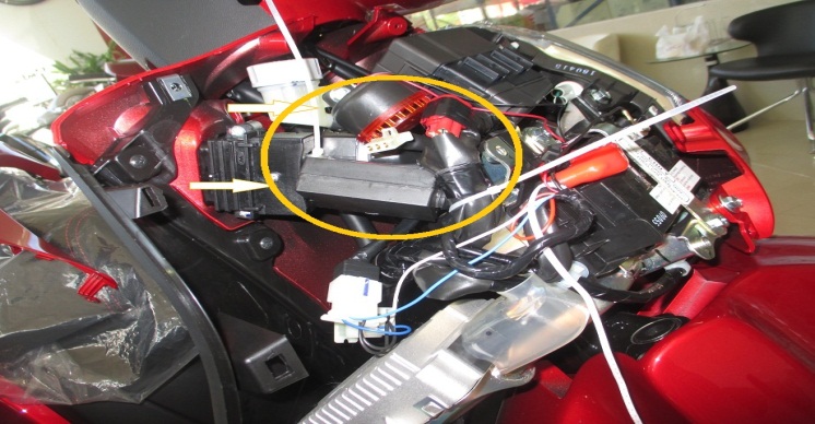 Việc lắp còi báo động cũng gây ảnh hưởng tới hệ thống điện trên xe tay ga