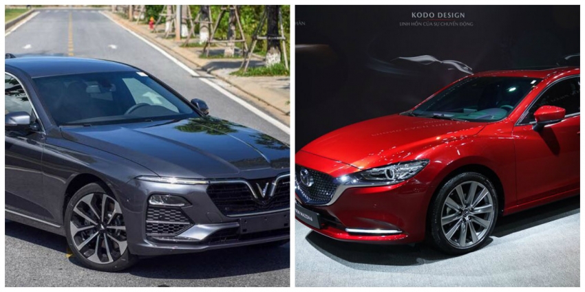 So sánh ngoại thất VinFast Lux A2.0 và Mazda 6