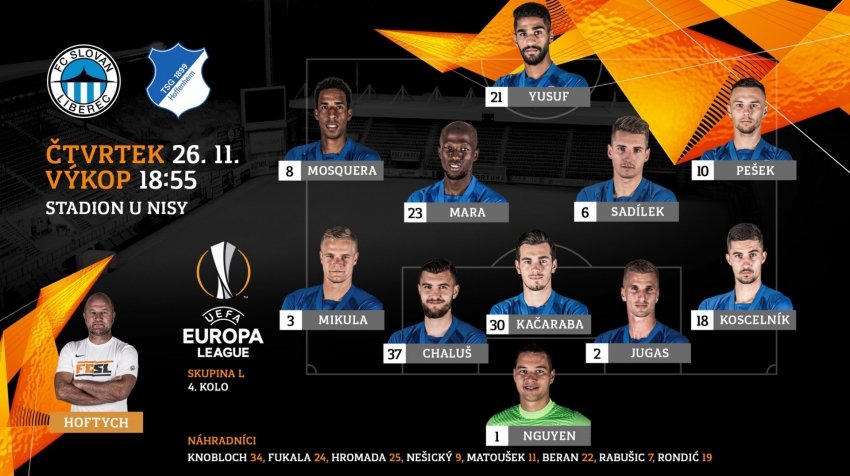 Slovan Liberec vs Hoffenheim: Filip Nguyen kembali ke Foto 1