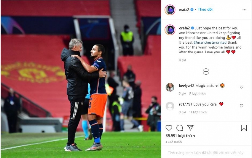 Liga Champions, Manchester United, Istanbul Basaksehir, Liga Champions, Rafael da Silva