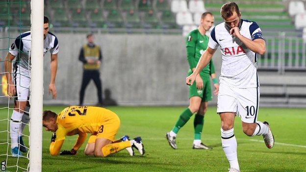 Penilaian sepak bola, Tottenham vs Ludogorets, Liga Europa