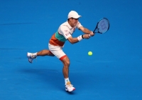 Nishikori đánh bại tay vợt cao 2m11 ở vòng 2 Australian Open Nishikori đánh bại tay vợt cao 2m11 ở vòng 2 Australian Open