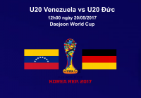 Nhận định, tỉ lệ U20 Venezuela vs U20 Đức, 12h00 ngày 20/5 Nhận định, tỉ lệ U20 Venezuela vs U20 Đức, 12h00 ngày 20/5