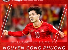 Cong Phuong to receive new shirt number in Ho Chi Minh City FC