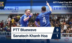 VIDEO: Đại diện Futsal Việt Nam bị người Thái hủy diệt với tỉ số 9-1 VIDEO: Đại diện Futsal Việt Nam bị người Thái hủy diệt với tỉ số 9-1
