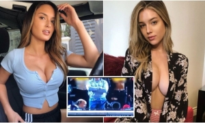 Hai hotgirl vạch áo khoe vòng 1 trên sân bóng và cái kết bất ngờ Hai hotgirl vạch áo khoe vòng 1 trên sân bóng và cái kết bất ngờ