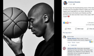 Ronaldo, Messi bàng hoàng vì sự ra đi của Kobe Bryant Ronaldo, Messi bàng hoàng vì sự ra đi của Kobe Bryant